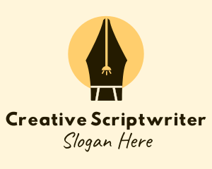 Scriptwriter - Pen Light Study Room logo design