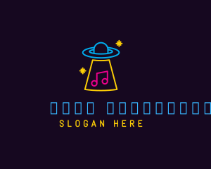 Neon Alien Music Lounge logo design