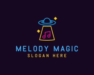 Song - Neon Alien Music Lounge logo design