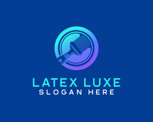 Latex - Construction Painter Brush logo design