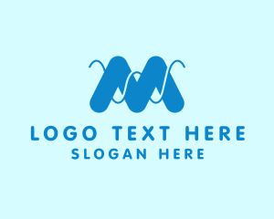 Expert - Digital Wave Letter M logo design