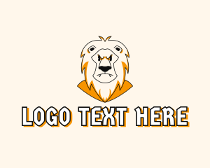Character - Angry Lion Character logo design
