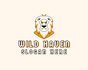 Lion Zoo Character logo design