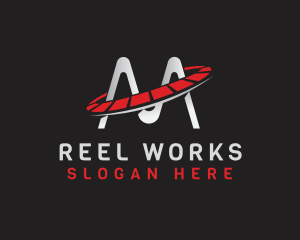 Reel - Mechanical Orbit Reel logo design