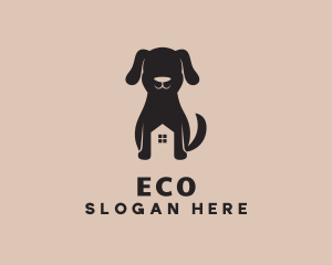 Hound - Puppy Dog House logo design