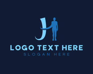 Modern - Human Social Organization logo design