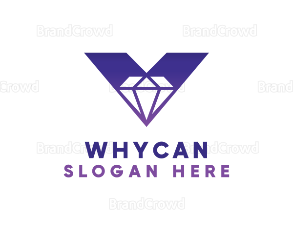 Bold V Diamond Logo