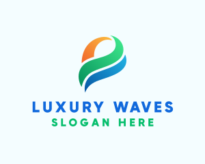 Business Wave Company logo design