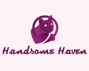 Purple Gradient Cat Logo