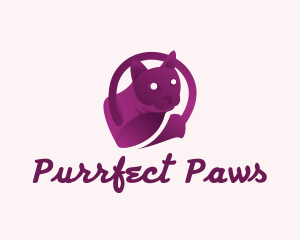 Purple Gradient Cat Logo