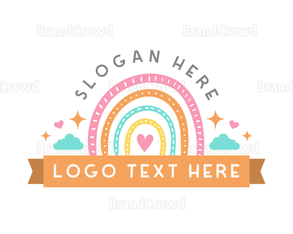 Cute Creative Rainbow Logo