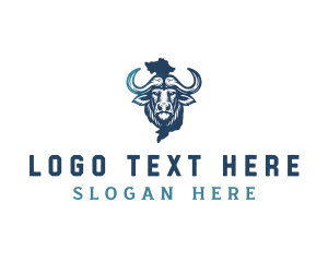 Map - Vietnam Water Buffalo logo design