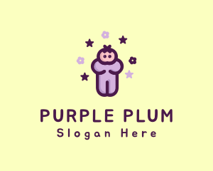 Purple - Purple Baby Child logo design