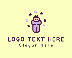 Young - Purple Baby logo design