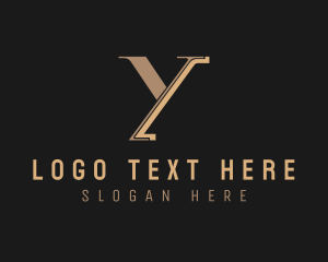 Interior Design - Professional Hotel Firm Letter Y logo design