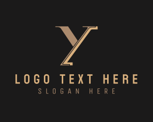 Seamstress - Professional Hotel Firm Letter Y logo design