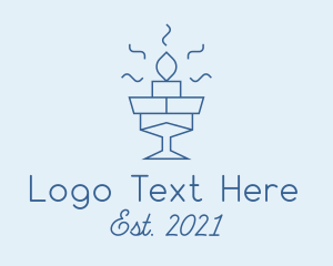 Lighting - Scented Candle Fragrance logo design