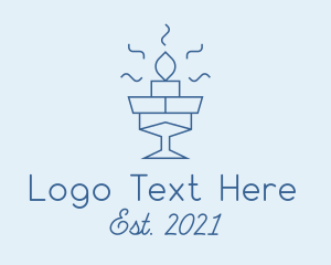 Blue - Scented Candle Fragrance logo design