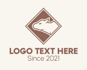 Brown Cattle Cow Ranch logo design