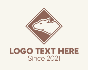 Cow - Brown Cattle Cow Ranch logo design
