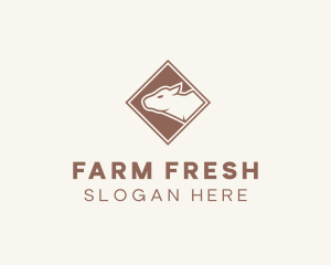 Brown Farm Animal logo design