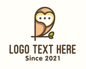 Owl - Owl Messaging App logo design