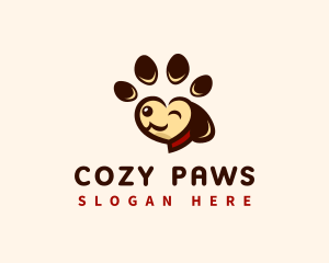 Canine Dog Paw logo design