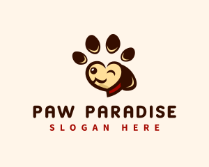 Canine Dog Paw logo design