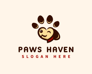 Canine Dog Paw logo design