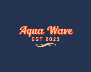 Retro Fashion Waves logo design