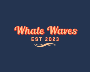 Retro Fashion Waves logo design