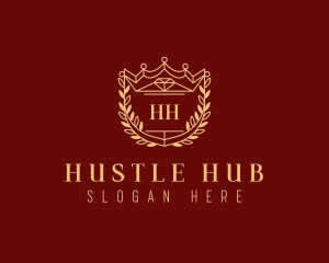 High End Royalty Shield logo design