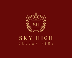 High End Royalty Shield logo design