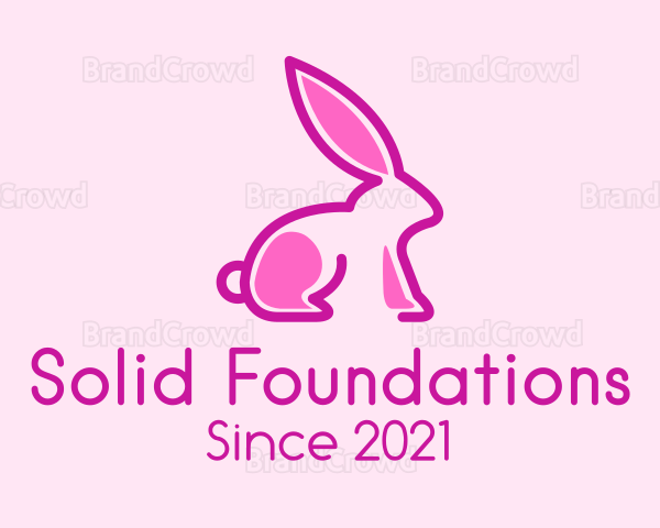 Pink Pet Bunny Logo
