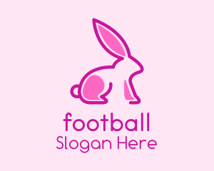 Pink Pet Bunny Logo