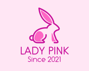 Pink Pet Bunny logo design