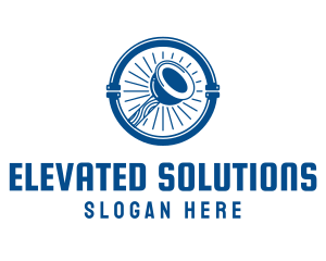 Plunger Plumbing Pipe logo design