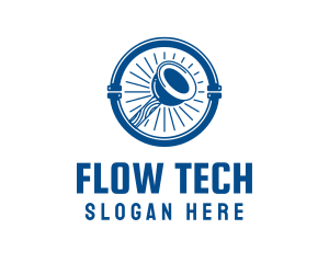 Pipe - Plunger Plumbing Pipe logo design