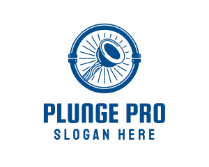 Plunger - Plunger Plumbing Pipe logo design