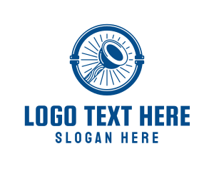 Tube - Plunger Plumbing Pipe logo design