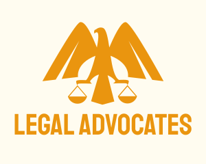 Eagle Legal Scale logo design