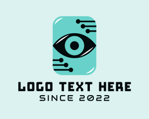 Eye Care - Circuit Digital Tech Eye logo design