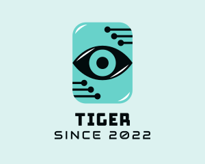 Optometrist - Circuit Digital Tech Eye logo design