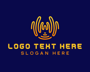 Podcast - Wave Tech Media logo design