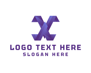 Modern Digital Letter X Logo