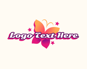 Techie - Beauty Aesthetic Butterfly logo design