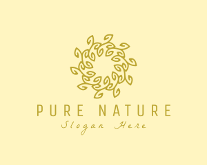 Organic - Natural Organic Wreath logo design