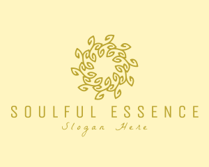 Soul - Natural Organic Wreath logo design