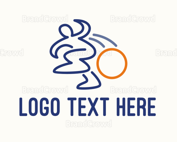 Human Bowling Ball Logo