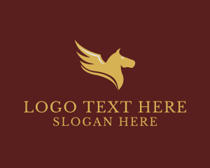 Pegasus - Luxury Pegasus Wings logo design